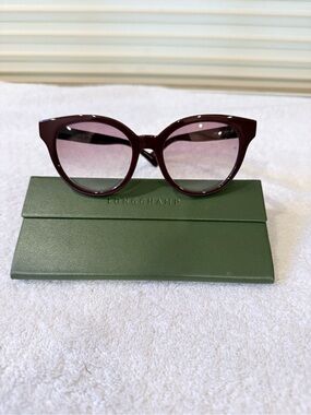 Longchamp Plum Cat-Eye Women's Sunglasses